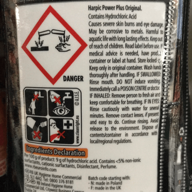 Toilet cleaner, Harpic Power Plus Toilet Cleaner 10x better than Bleach Gel 750ml
