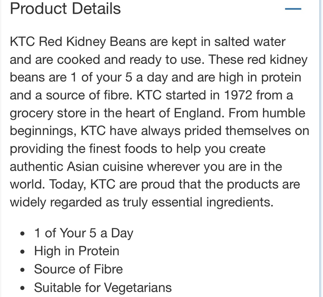 Beans, Kidney beans, KTC Red Kidney Beans, 400g