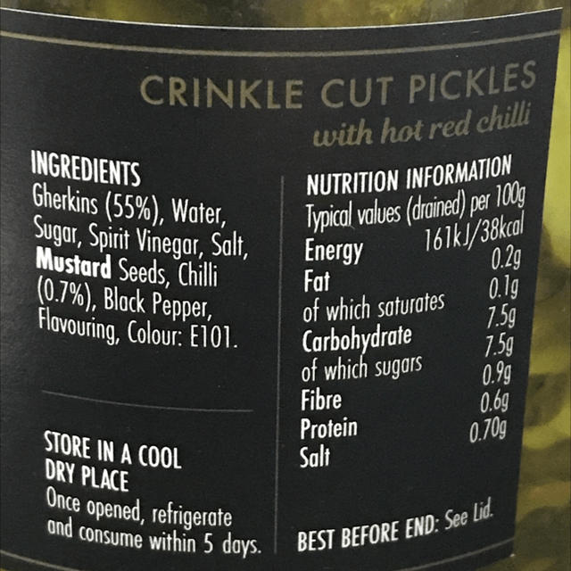 Pickles, Epicure Crinkle Cut Pickles +Hot Red Chilli 530G
