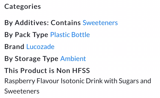 Lucozade Sport Drink Raspberry 500ml