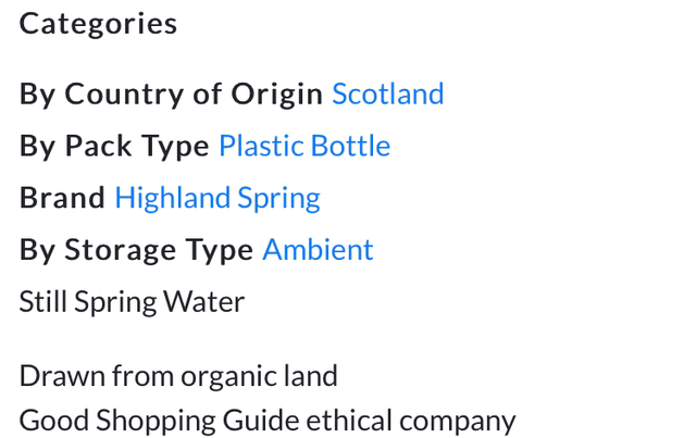 Highland Spring Still Spring Water 1.5 Litre