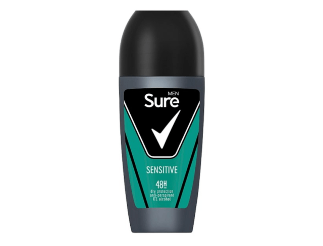 Anti perspirant, Sure Antiperspirant Roll On Sensitive 50 ml