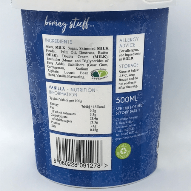 Rossi vanilla 500ml