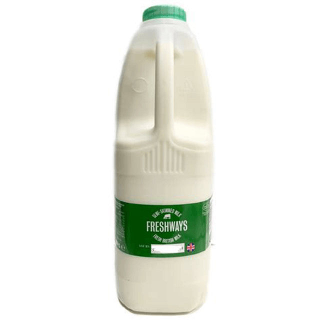 2L Semi skimmed milk, Freshways