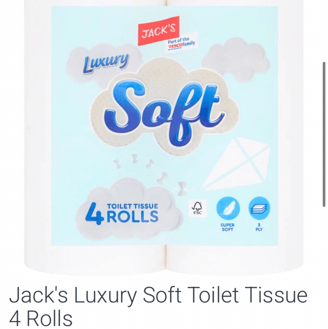 Toilet tissue 4 Rolls, Jacks
