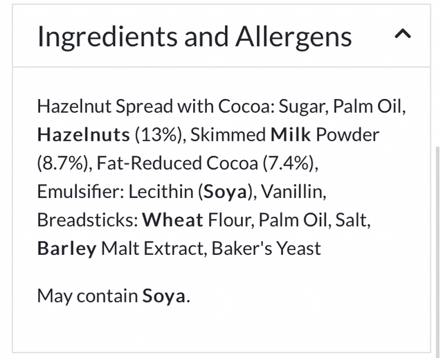 NUTELLA® & Go! Hazelnut Spread with Cocoa + Breadsticks 48g