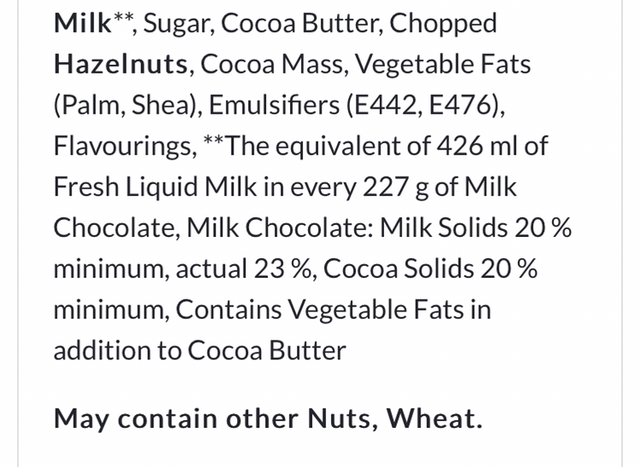Cadbury Dairy Milk Chopped Hazelnut 95g 