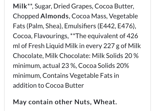 Cadbury Dairy Milk Chopped Fruit & Nut 95g 
