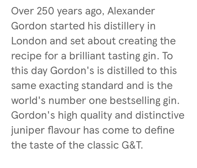 Gordons gin 70cl