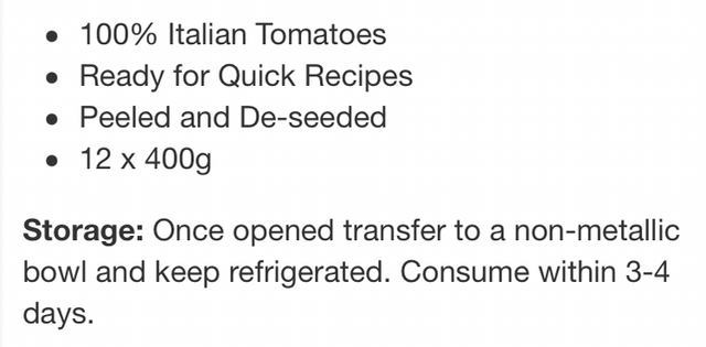 Valfrutta Chopped Tomatoes 400g
