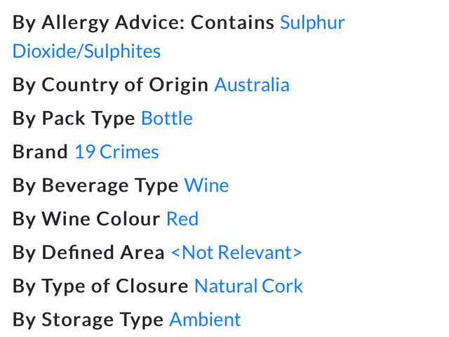 19 Crimes Red Wine 750ml