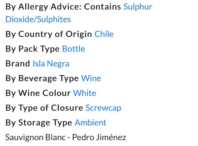 Isla Negra Seashore Sauvignon Blanc 75cl