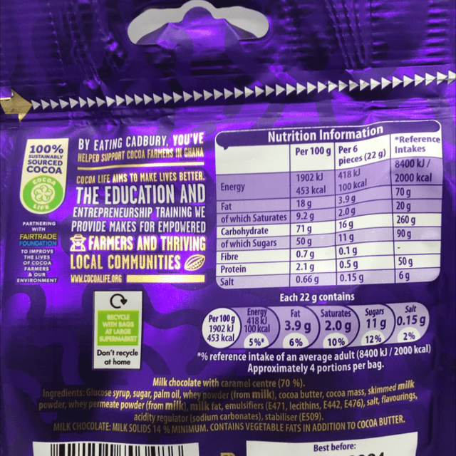 Cadburys Chocolate Curly Wurly Squirles 95G Bag