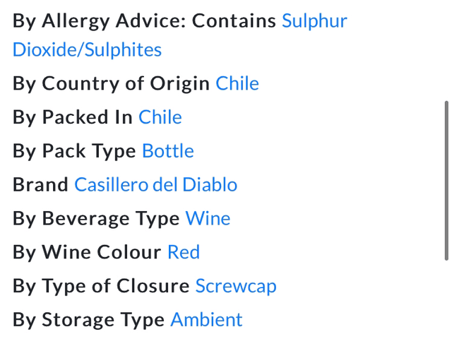 Casillero del Diablo Cabernet Sauvignon 75cl