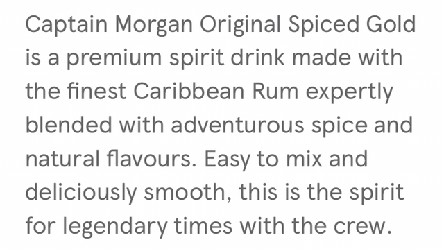 Captain Morgan 35cl