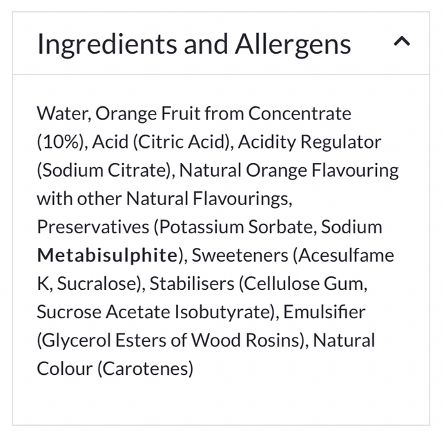 ROBINSONS Orange 750ml