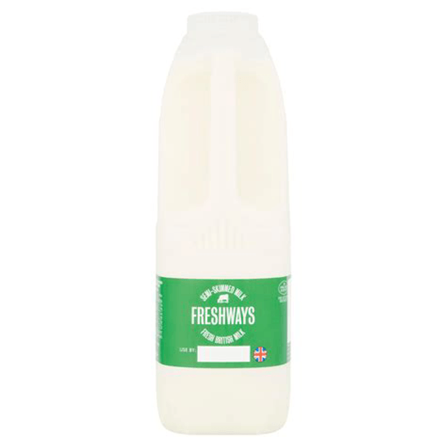 1L semi skimmed milk, Freshways