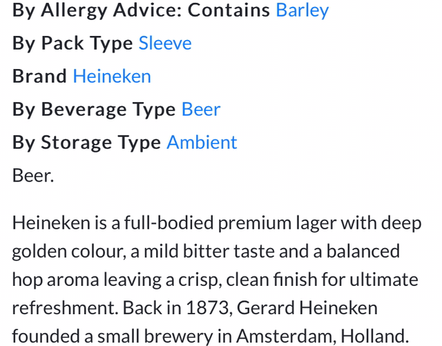 Heineken 4 x 440ml