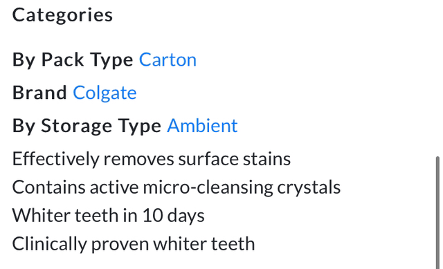 Toothpaste, Colgate Advanced White Toothpaste 50ml Value