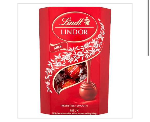 Lindt Lindor Milk Chocolate Truffles Box 200g