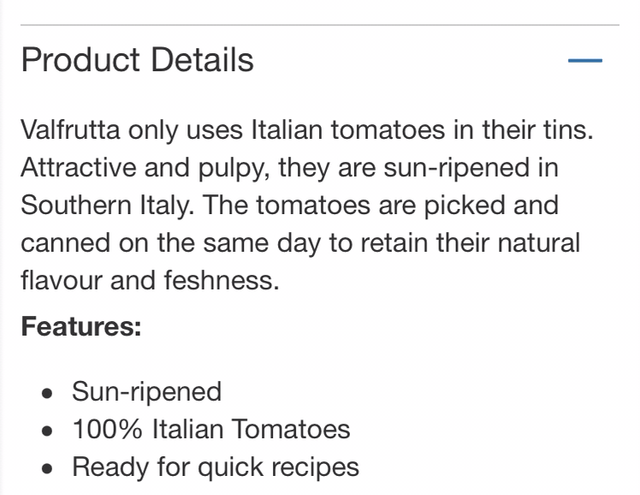 Valfrutta Italian Peeled Plum Tomatoes 400g