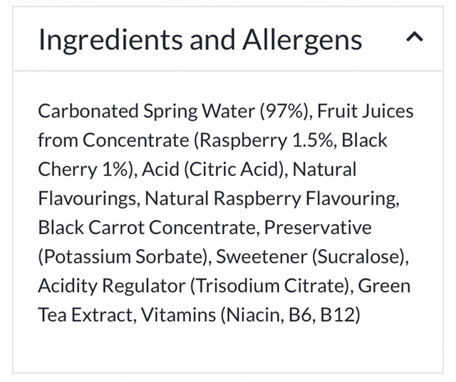 Rubicon Spring Black Cherry Raspberry Sparkling Spring Water with Fruit Juice 500ml