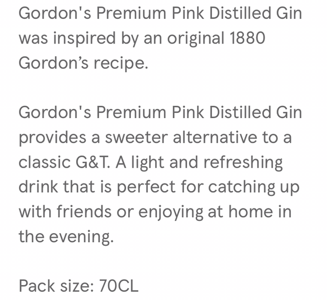 Gordons premium pink 70cl