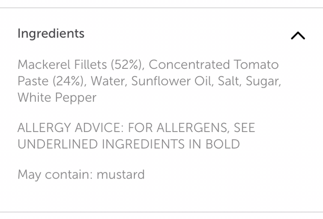 John West Mackerel Fillets in Tomato Sauce 125g