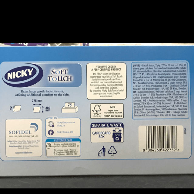 Tissues, Nicky Soft Touch Luxury Tissues