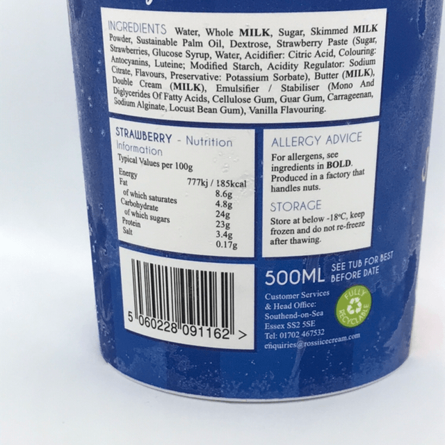 Rossi strawberry 500ml