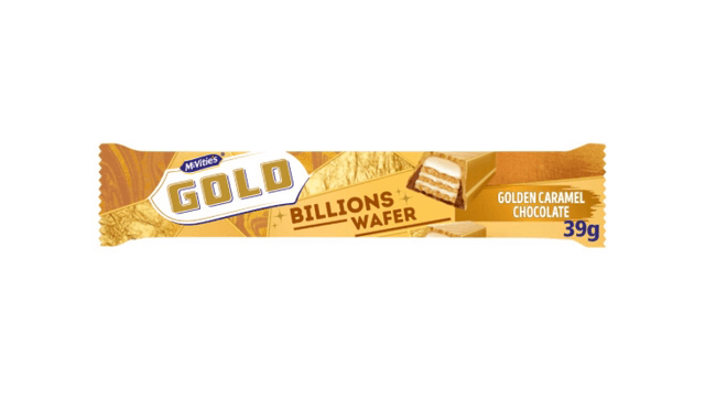 McVitie's Gold Billions Wafer Golden Caramel Chocolate 39g