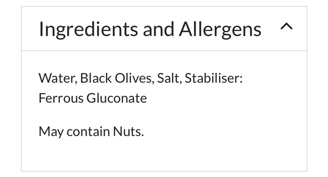 Crespo Pitted Black Olives in Brine 354g