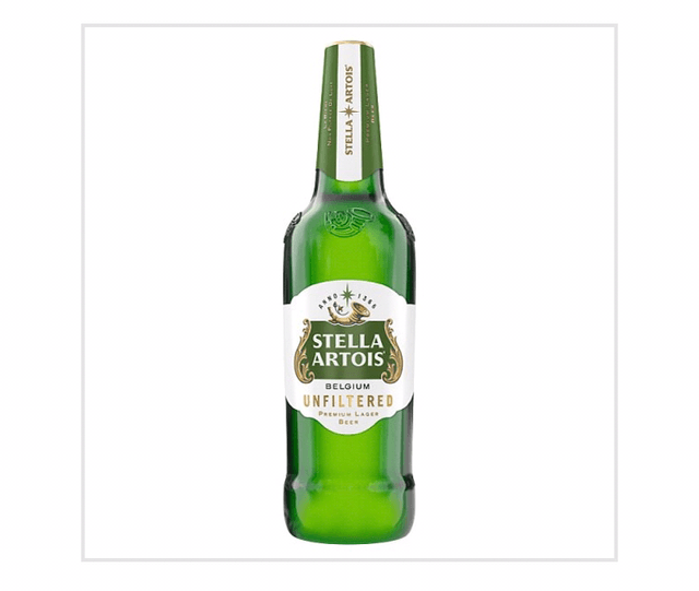 Stella Artois Belgium Unfiltered Premium Lager Beer 620ml