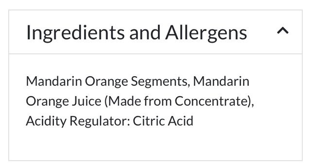 Princes Mandarin Segments in Juice 298g