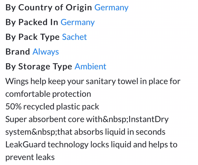 Always Ultra Sanitary Towels Normal (Size 1) Wings 13 Pads