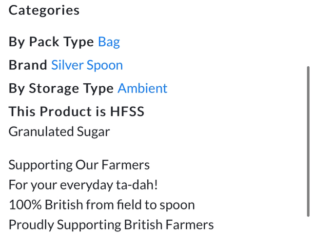 Sugar, Silver Spoon British Granulated Sugar 1kg