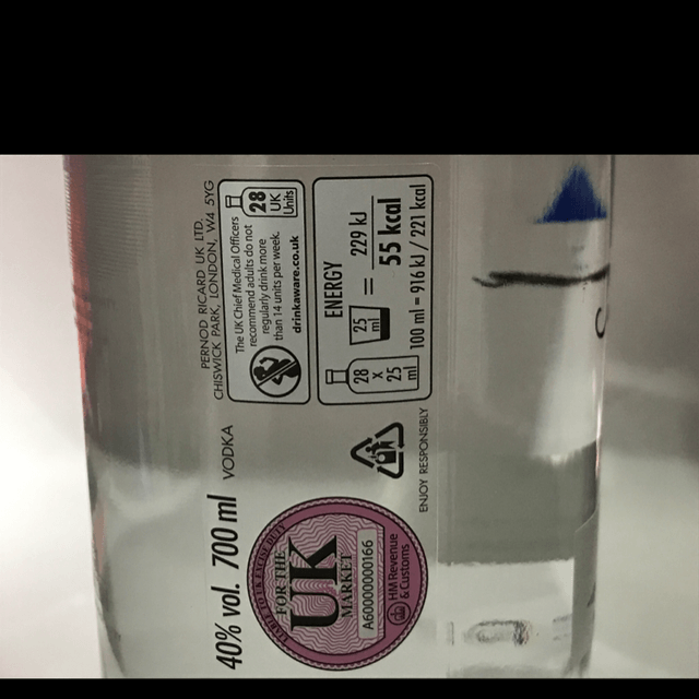 Absolut vodka 700ml 