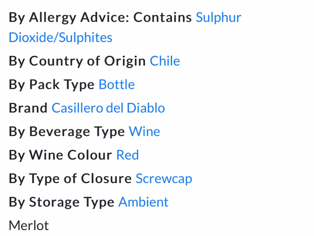Casillero del Diablo Merlot Red Wine Chile 75cl