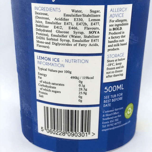 Rossi Lemon ice 500ml