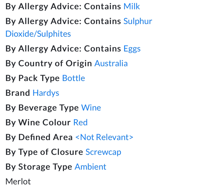 Hardys VR Merlot 750ml
