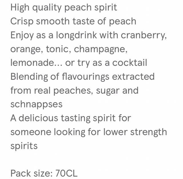 Archers Schnapps 70cl