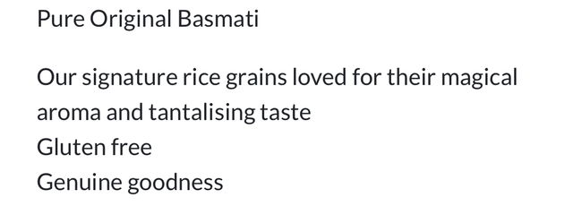 Rice, Tilda Pure Original Basmati 500g