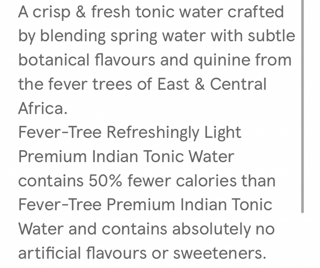 Fever tree Tonic water refreshingly light 500ml