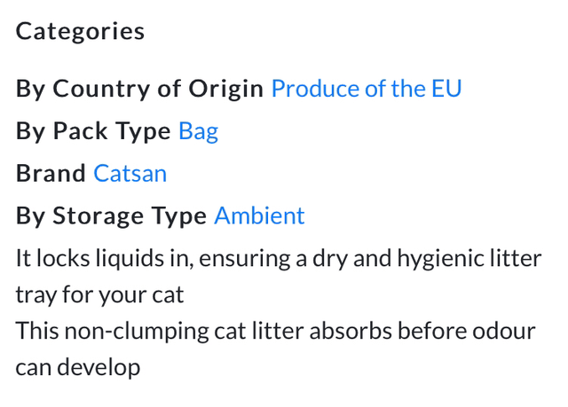 Catsan Hygiene Non-Clumping Odour Control Cat Litter 5L
