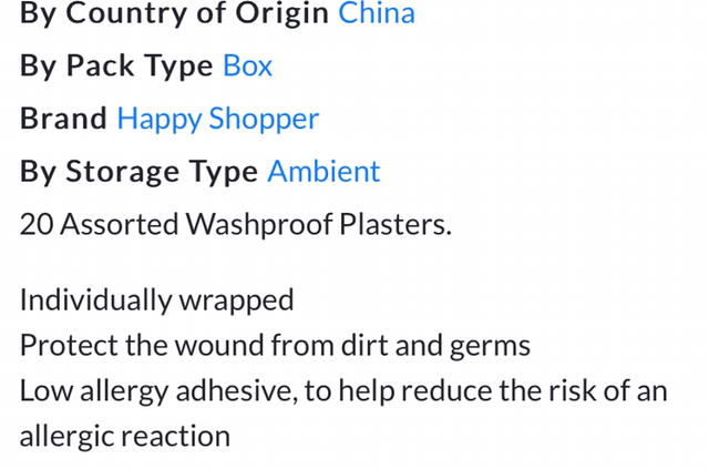 Plasters, Jack's 20 Assorted Wash Proof Plasters