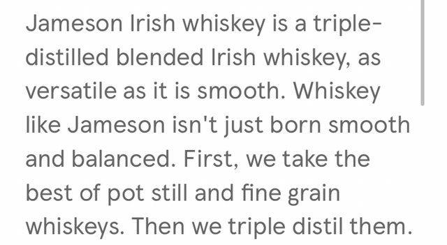 Jameson Whiskey 70cl