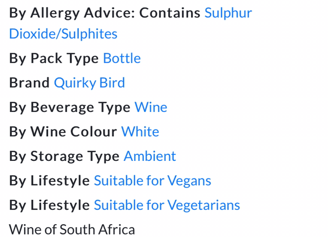 Quirky Bird Sauvignon Blanc 75cl