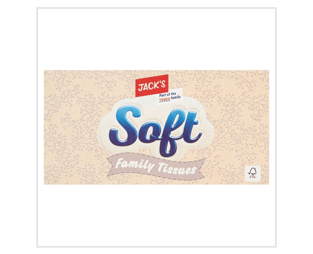 Tissues, Jack&#039;s Soft Family Tissues 90 Sheets
