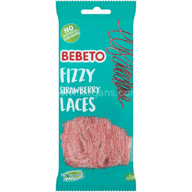 Bebeto Fizzy Strawberry Laces 200g