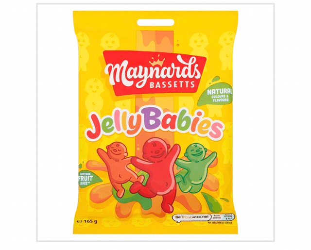 Maynards Bassetts Jelly Babies Sweets Bag 165g